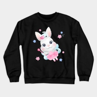 Cute little bunny with a magic wand Crewneck Sweatshirt